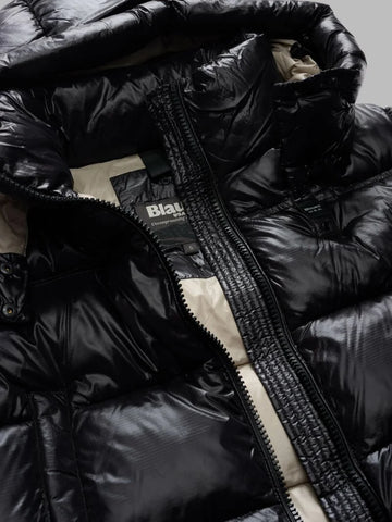 Blauer Giacca Piumino corto da donna Gloria nera