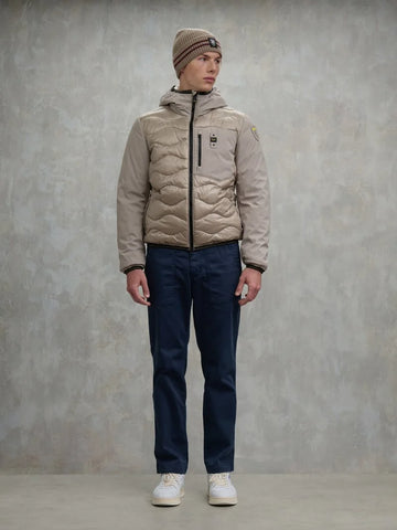 Blauer Giacca Piumino da uomo Albert beige