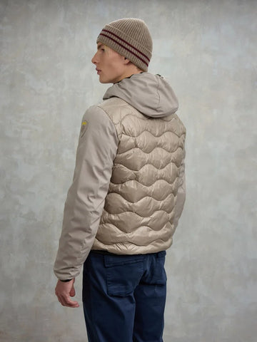 Blauer Giacca Piumino da uomo Albert beige