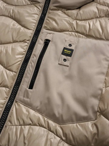 Blauer Giacca Piumino da uomo Albert beige