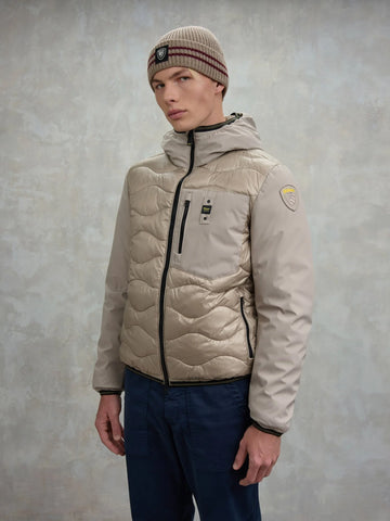 Blauer Giacca Piumino da uomo Albert beige
