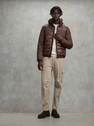 Blauer Giacca Piumino da uomo Albert marrone