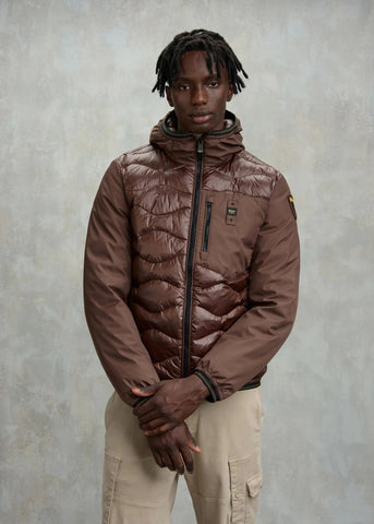 Blauer Giacca Piumino da uomo Albert marrone