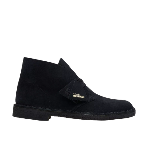 Clarks Scarpa da uomo in pelle scamosciata Desert Boot nera