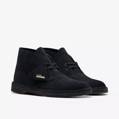 Clarks Scarpa da uomo in pelle scamosciata Desert Boot nera