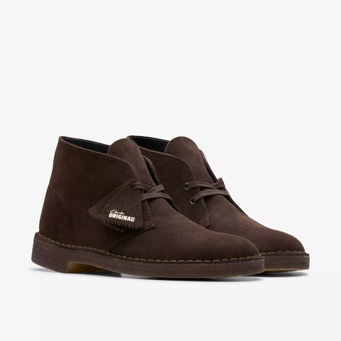 Clarks Scarpa da uomo in pelle scamosciata Desert Boot marrone