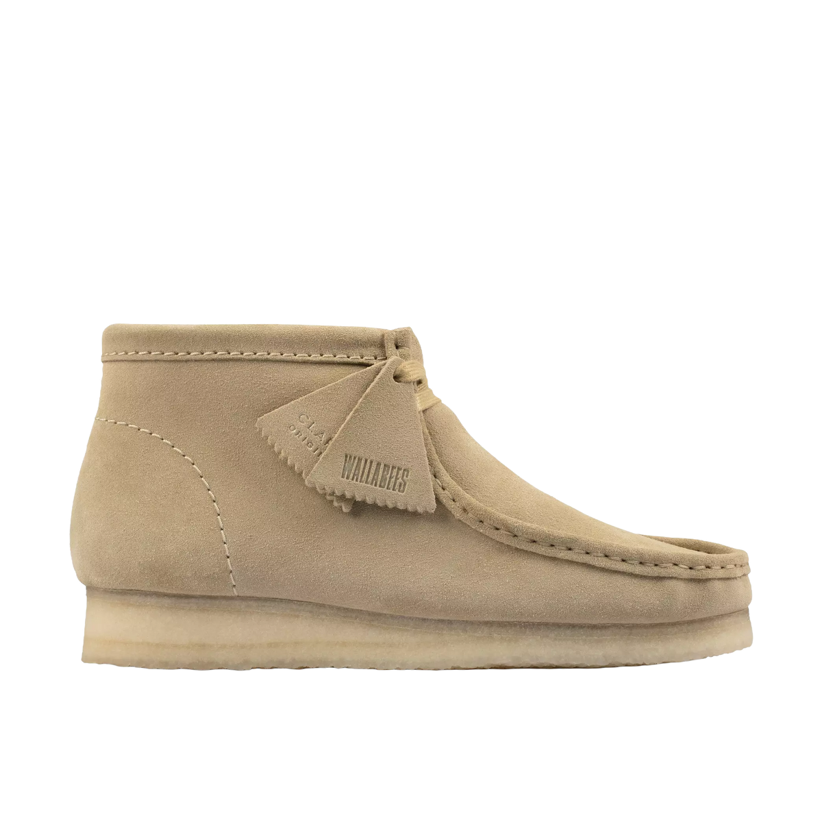 Clarks Scarpa uomo in pelle scamosciata Wallabee Boot beige