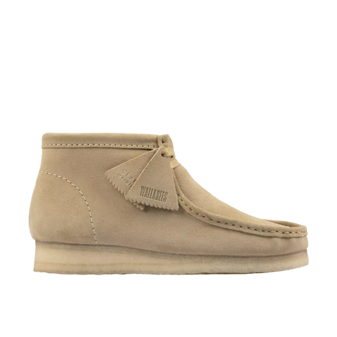 Clarks Scarpa uomo in pelle scamosciata Wallabee Boot beige