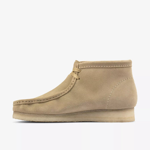 Clarks Scarpa uomo in pelle scamosciata Wallabee Boot beige