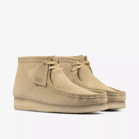 Clarks Scarpa uomo in pelle scamosciata Wallabee Boot beige