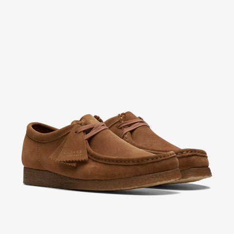 Clarks Scarpa da uomo in camoscio Wallabee marrone