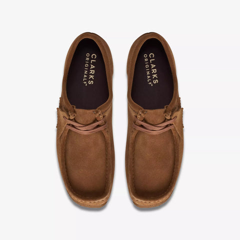 Clarks Scarpa da uomo in camoscio Wallabee marrone