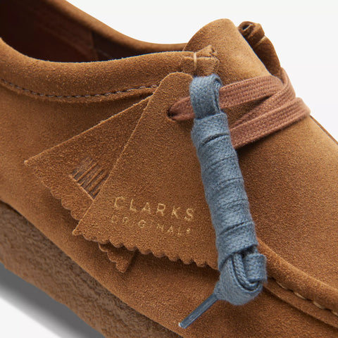 Clarks Scarpa da uomo in camoscio Wallabee marrone