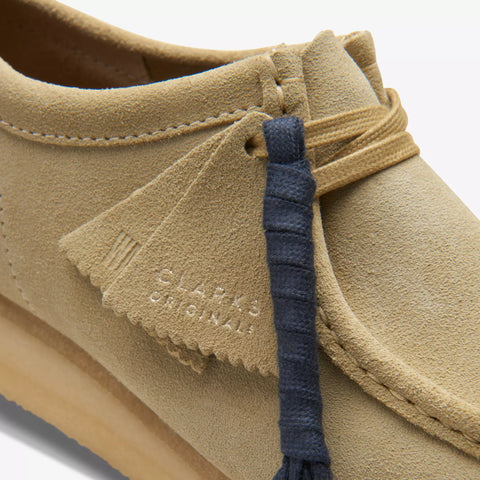 Clarks Scarpa da uomo in pelle scamosciata Wallabee beige