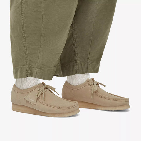 Clarks Scarpa da uomo in pelle scamosciata Wallabee beige