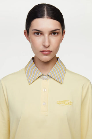 Ssstufff Polo a manica corta unisex Fake gialla