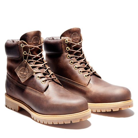 Timberland Stivaletto Stringato Premium 6 inch marrone