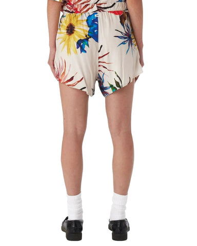 Obey Pantaloncino Donna Flowers Multicolore
