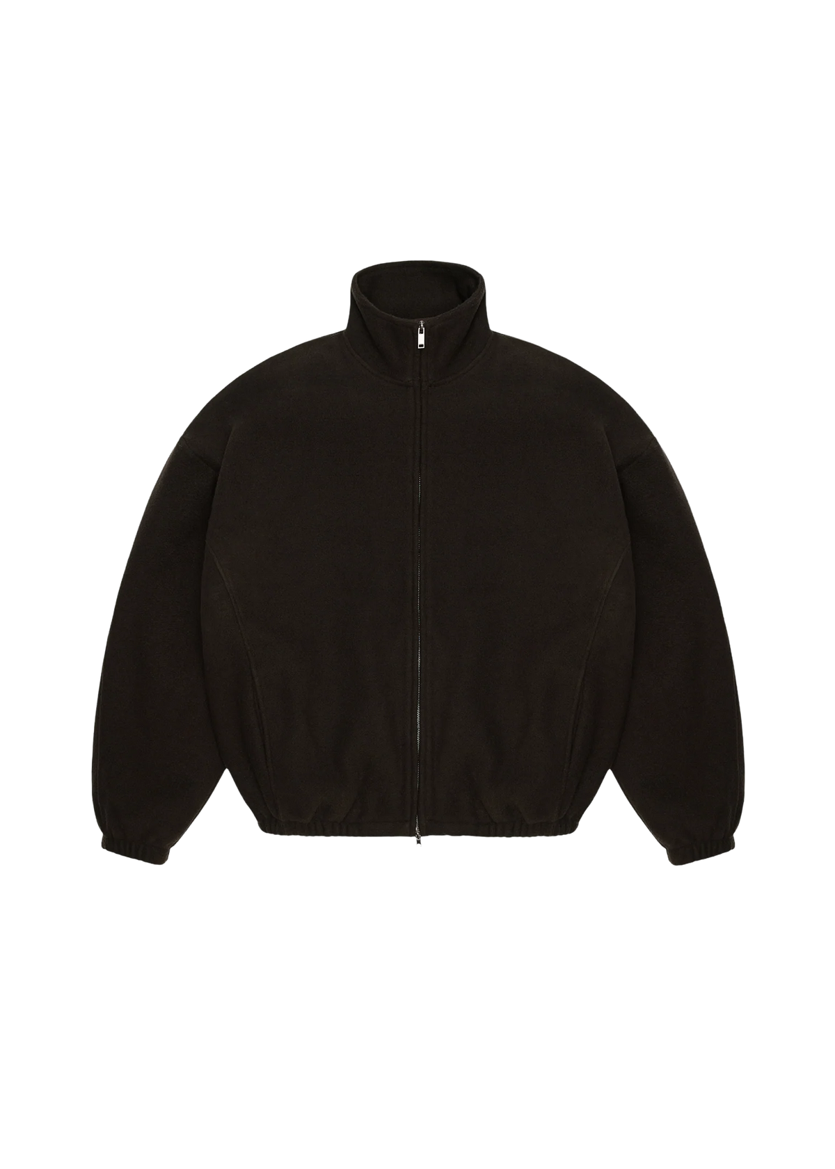 Rains Felpa in pile con zip da uomo Fleece Zip marrone