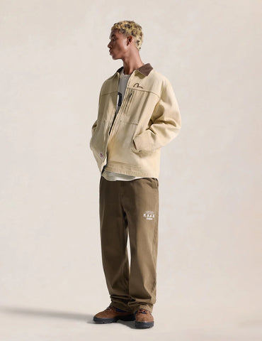 Evisu Giacca da uomo Vintage Canvas Coverall beige