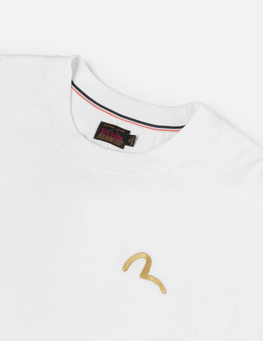 Evisu T-Shirt da uomo manica corta Seagull Emb. bianca