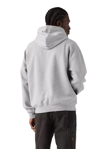 Levi's Felpa da uomo con cappucio Workwear grigio chiara