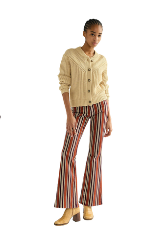 Regular Western Cardigan in Pebble 112386760