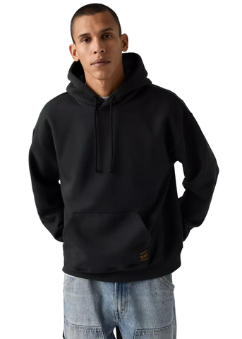 Levi’s Felpa da uomo con cappuccio Workwear nera