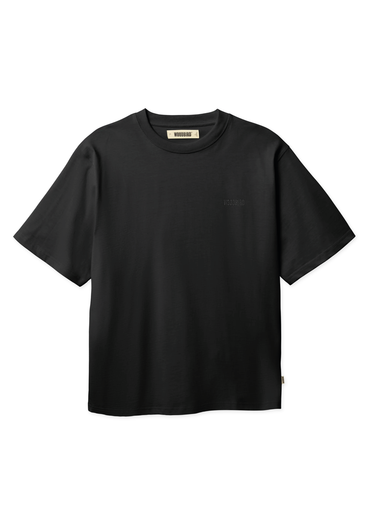 Woodbird T-Shirt da uomo manica corta Baine Base nera