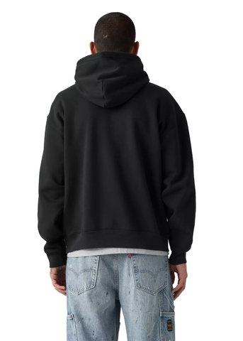 Levi’s Felpa da uomo con cappuccio Workwear nera