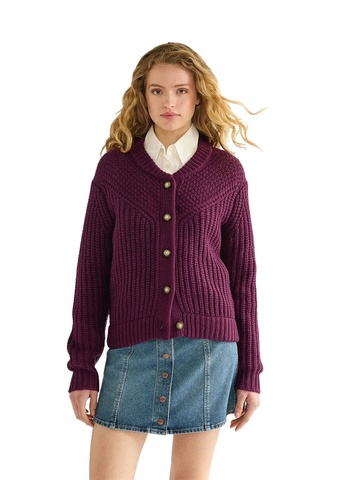 Wrangler Cardigan da donna con bottoni Regular Western