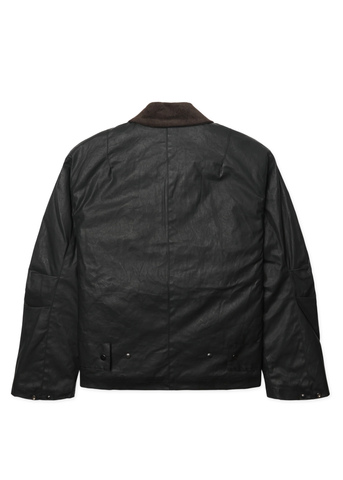 Woodbird Giacca cerata da uomo Ping Waxed nera