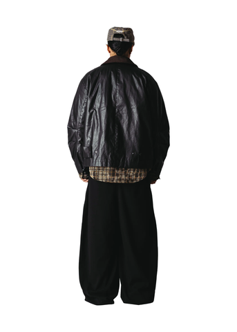 Woodbird Giacca cerata da uomo Ping Waxed nera