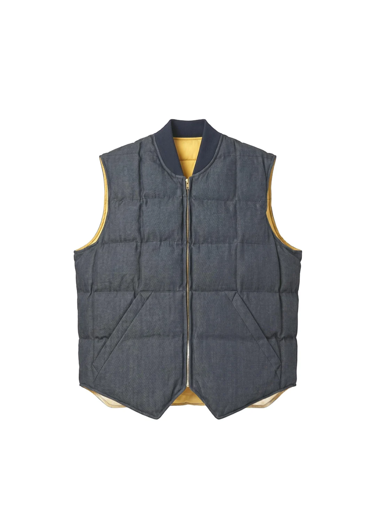 Chesapeake’s Giacca smanicata reversibile da uomo Down Vest Seattle Denim