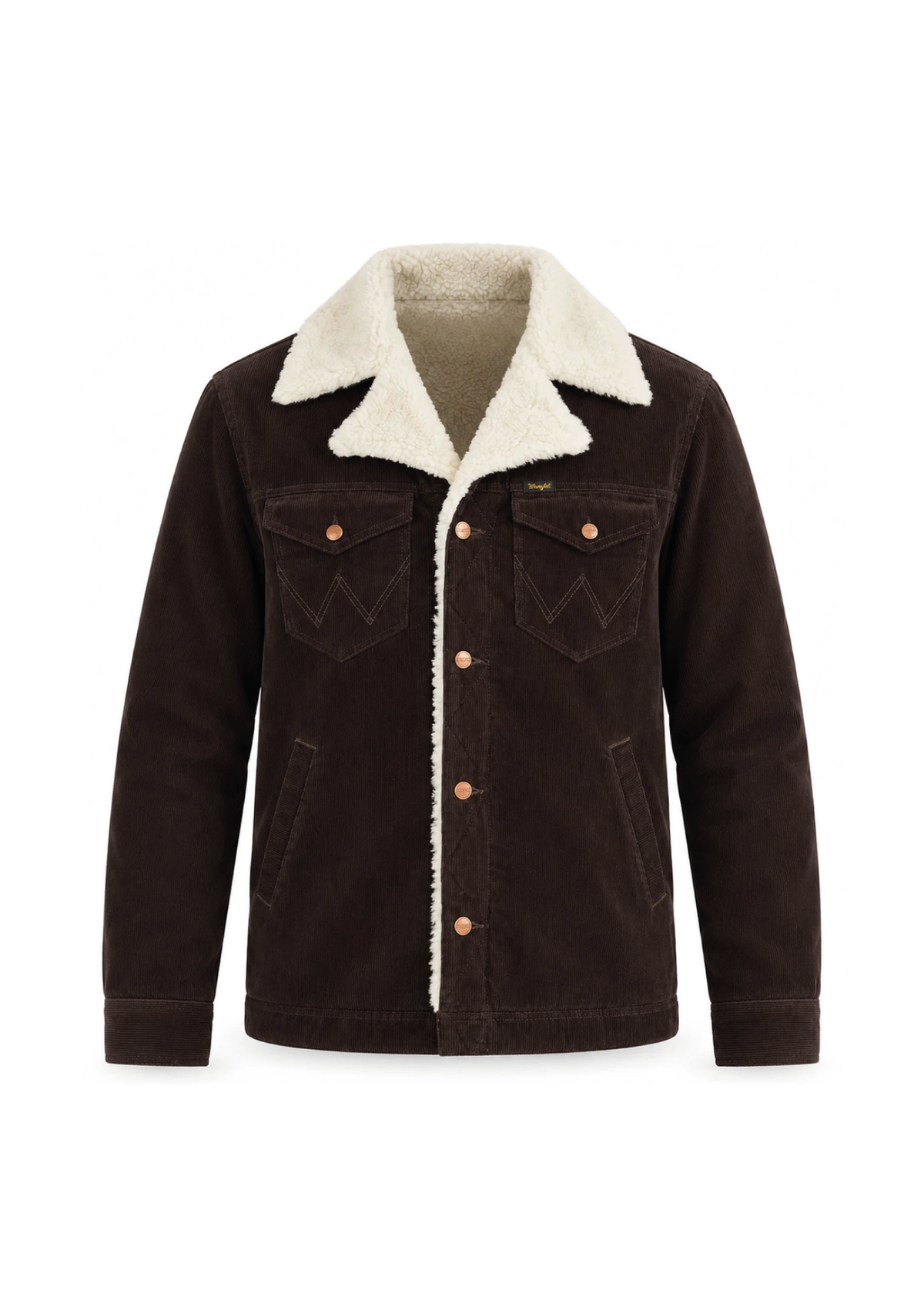 Wrangler Giacca da uomo con pelliccia interna Regular Wrange marrone