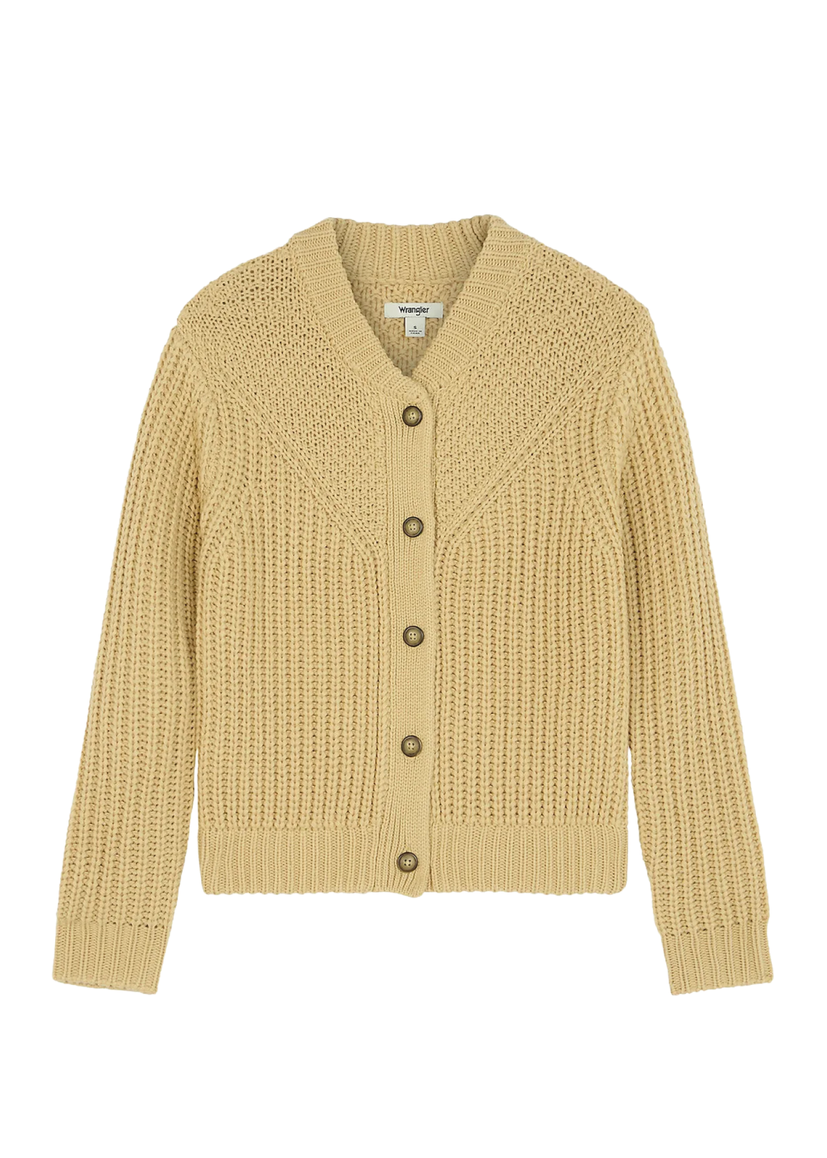 Regular Western Cardigan in Pebble 112386760