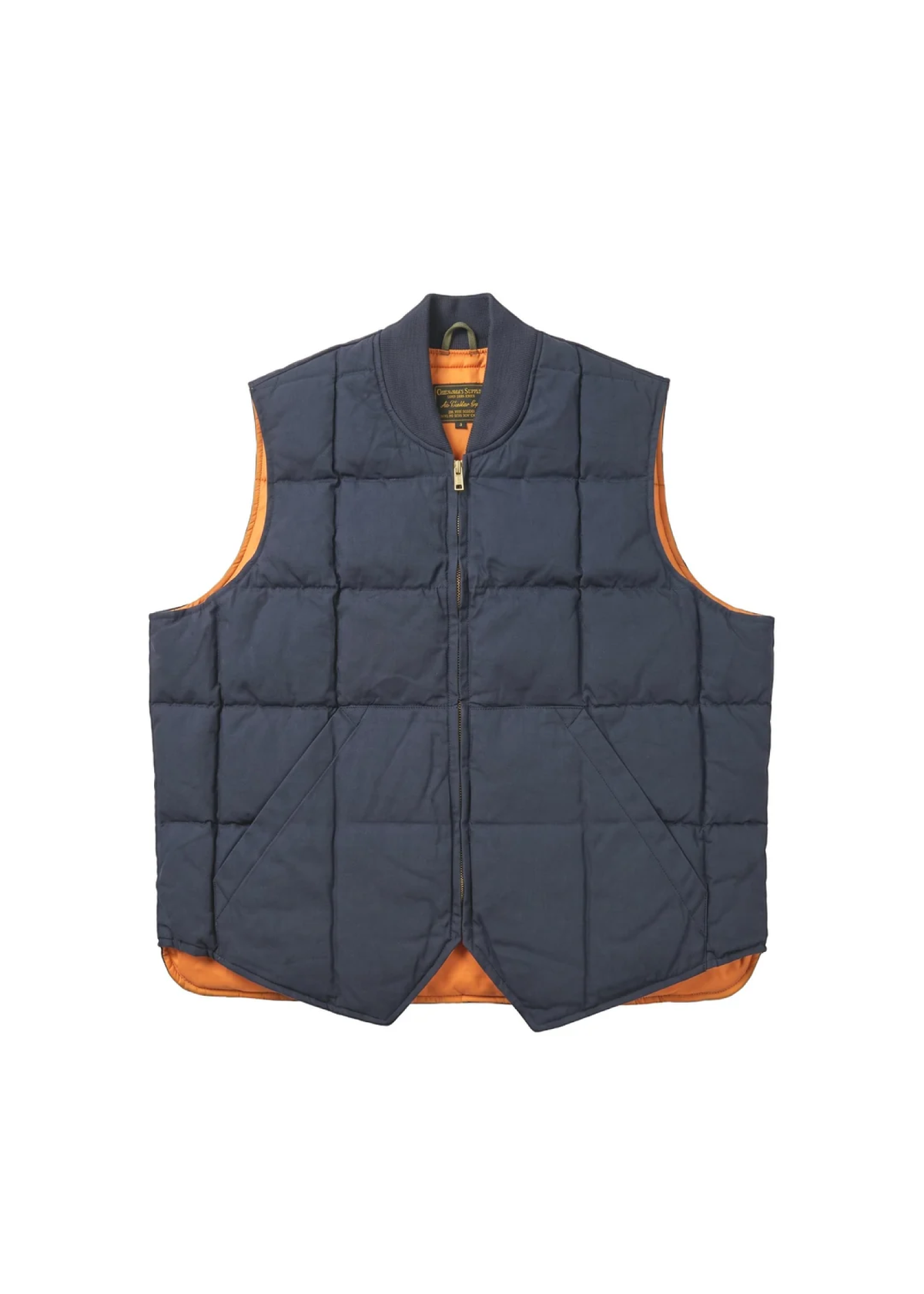 Chesapeake’s Giacca smanicata da uomo Down Vest Seattle HBT Waxed blu