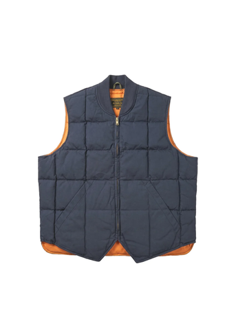 Chesapeake’s Giacca smanicata da uomo Down Vest Seattle HBT Waxed blu