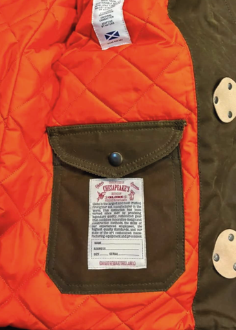 Chesapeak's Giacca da uomo in cotone cerato Fireman Bedford
