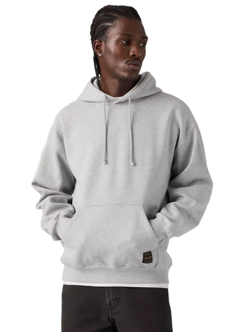 Levi's Felpa da uomo con cappucio Workwear grigio chiara