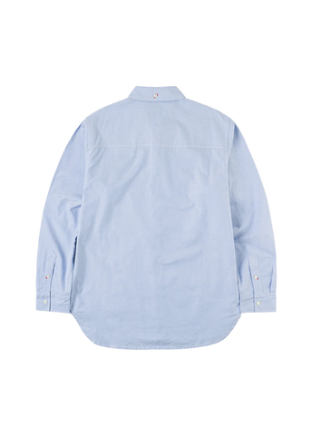 Evisu Camicia da uomo Oxford Red Seagull Print celeste