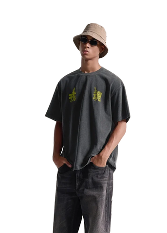 Evisu T-Shirt da uomo manica corta Thunder Logo