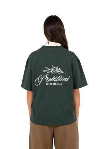 Prohibited T-Shirt da uomo manica corta PB Leaf verde