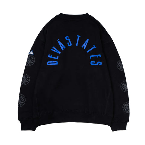 Devà State Buzzsaw Men's Crewneck Sweatshirt Black