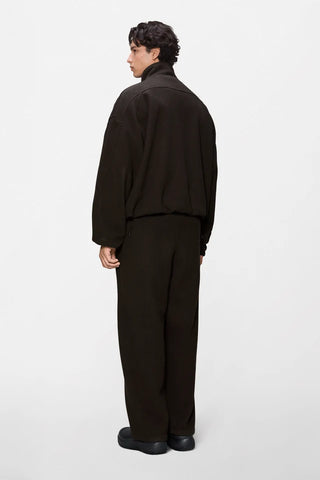 Rains Felpa in pile con zip da uomo Fleece Zip marrone