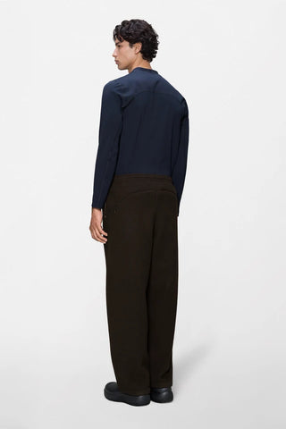 Rains Pantalone in pile da uomo Fleece marrone