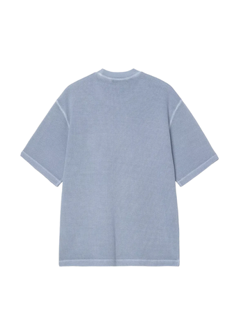 Carhartt Wip T-Shirt da uomo manica corta Nelson Waffle celeste