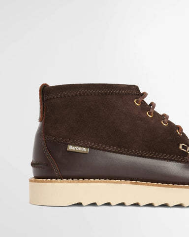 Barbour Stivaletti da uomo in pelle e camoscio Chukka Hadston