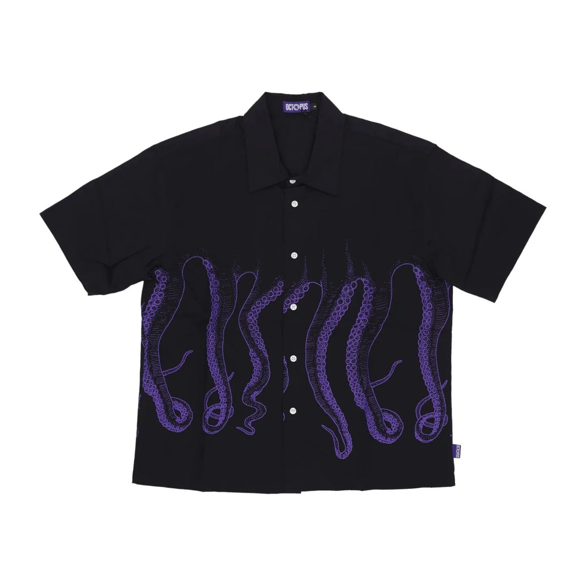 Octopus Men's Shirt Outline Black