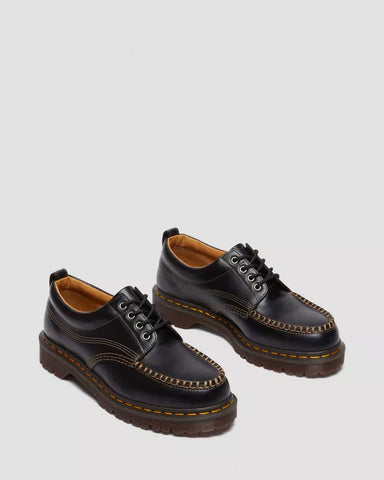 Dr. Martens Scarpe da uomo n pelle Lowell Moc Toe nere